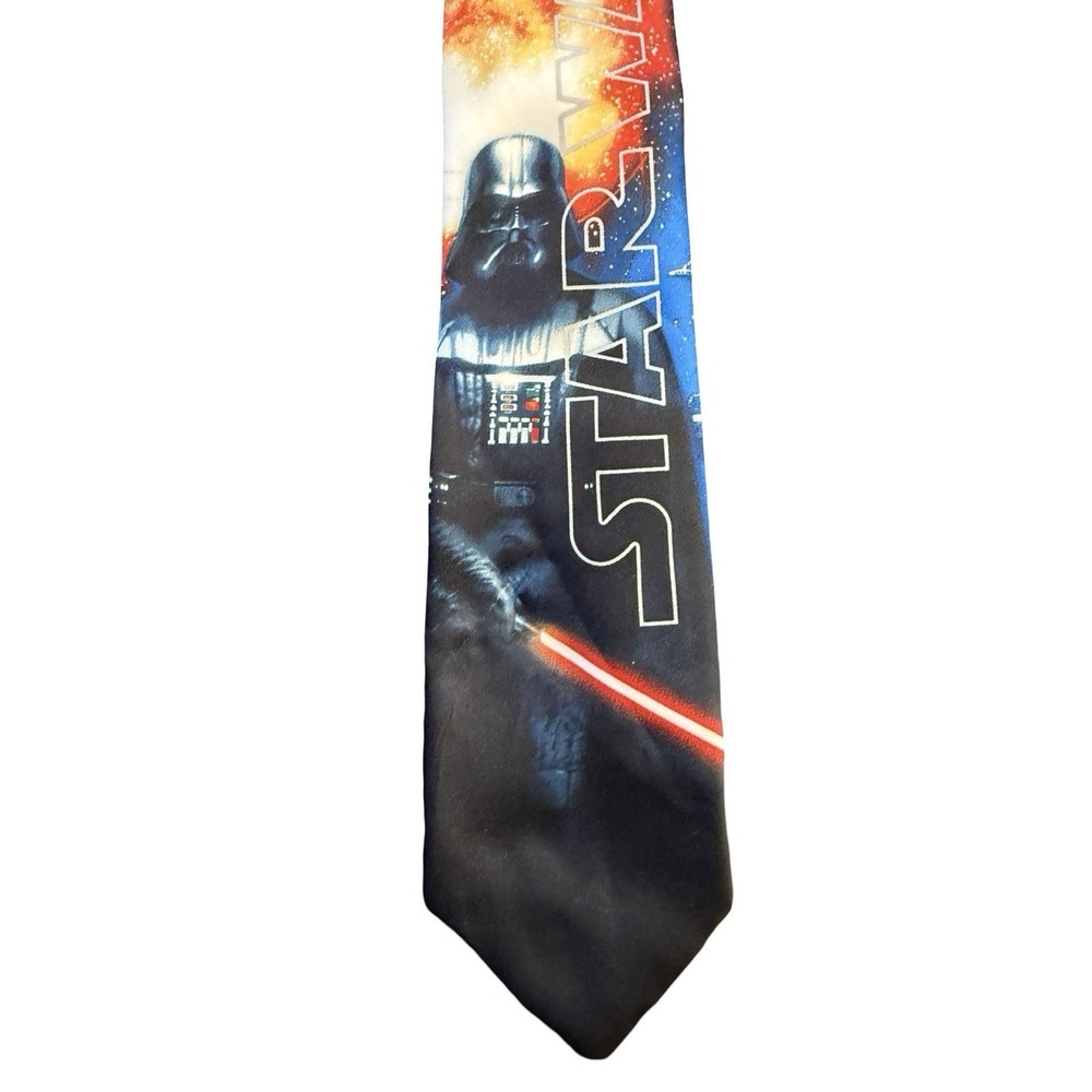 Star Wars Darth Vader Mens Neck Tie Sci Fi Lightsaber Death Star 57x3 - Picture 14 of 16